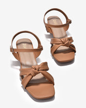 Giày Sandal Cao Gót Zucia Quai Đôi Thắt Nút-SRXA3Cafe Color3