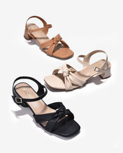 Giày Sandal Cao Gót Zucia Quai Đôi Thắt Nút-SRXA3Cafe Color3