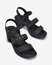 Giày Sandal Cao Gót Nữ Zucia Platform Quai Gắn Đinh Tán Kim Loại-SRXB7-Đen Color1