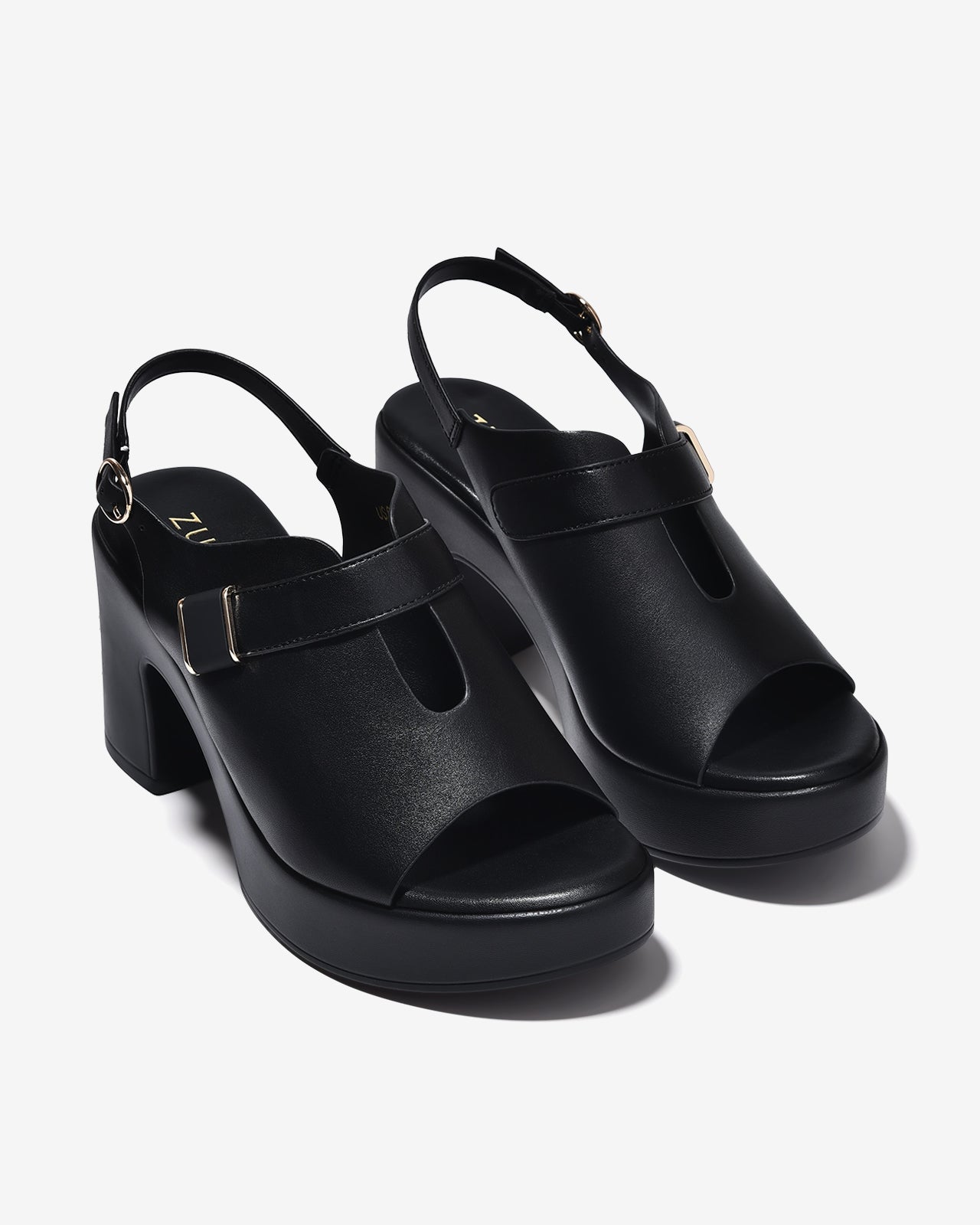 Sandal Cao Gót Zucia 9cm Đế Trụ Vững Êm-SRXF2Đen Color1