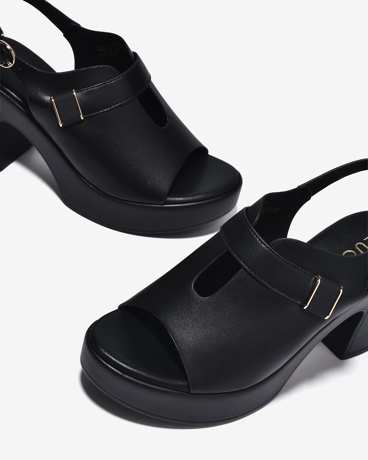 Sandal Cao Gót Zucia 9cm Đế Trụ Vững Êm-SRXF2Đen Color1