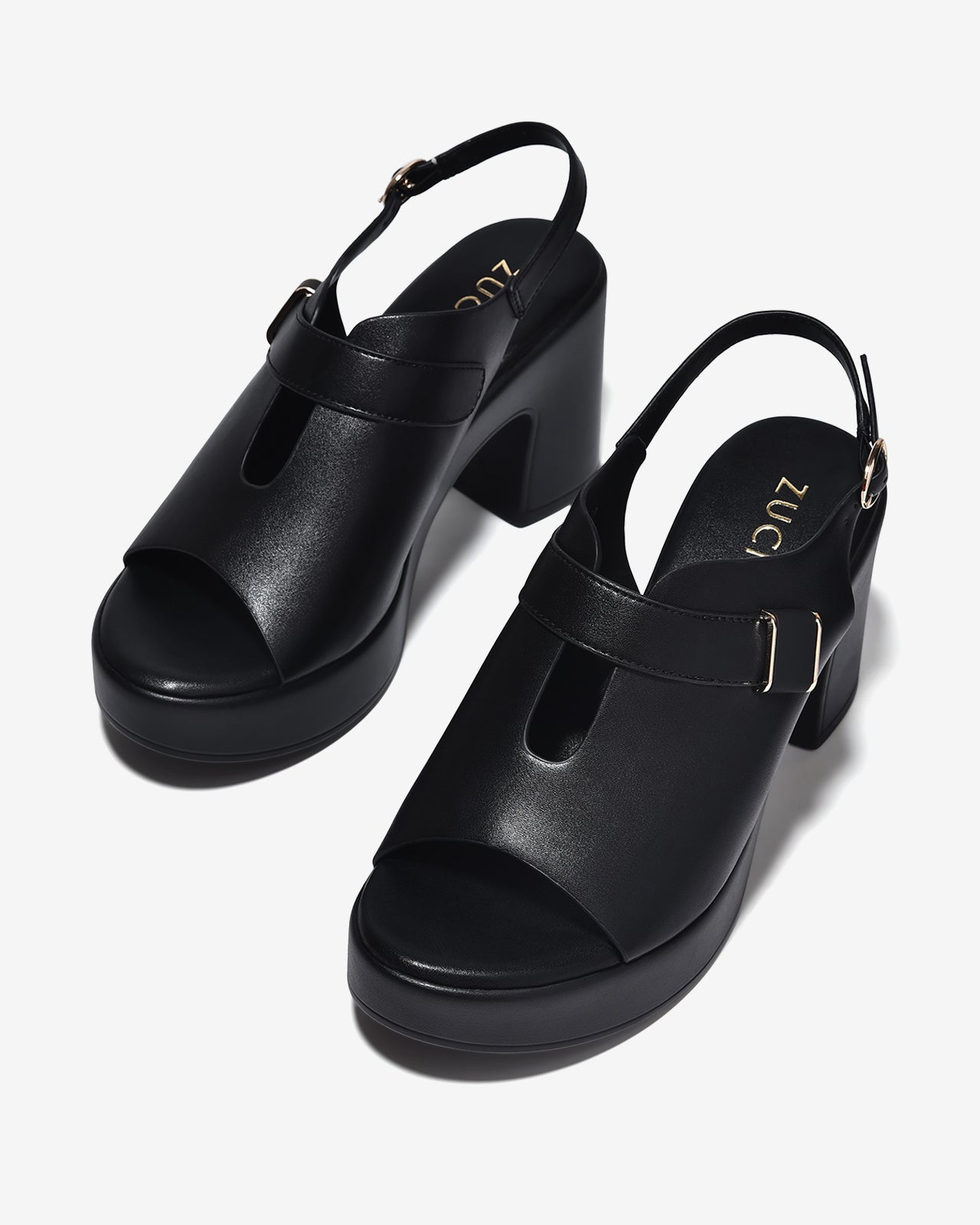 Sandal Cao Gót Zucia 9cm Đế Trụ Vững Êm-SRXF2Đen Color1