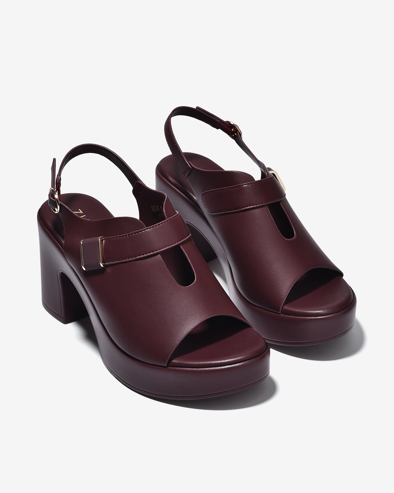 Sandal Cao Gót Zucia 9cm Đế Trụ Vững Êm-SRXF2Đỏ Color1