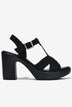 Sandal Cao Gót Zucia 9cm Quai Chéo Lót Êm-SRXF3Đen Color1First