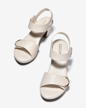 Sandal Cao Gót Zucia Đế Trụ 8cm Lót Êm-SRXF6Kem Color1