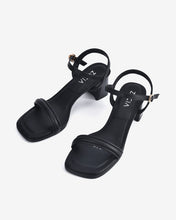 Giày Sandal Cao Gót Zucia Quai Mảnh Dập Nổi-STH80-Đen Color1