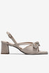 Sandal Cao Gót Zucia Quai Thắt Nơ Đính Logo-STH95-Xám Color1First