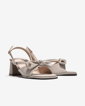 Sandal Cao Gót Zucia Quai Thắt Nơ Đính Logo-STH95-Xám Color1
