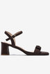 Sandal Cao Gót Zucia Nơ Ruy Băng Đính Logo-STH98Nâu Color1First