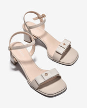 Sandal Cao Gót Zucia Nơ Ruy Băng Đính Logo-STH98-Xám Color1