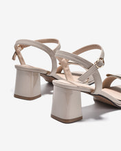 Sandal Cao Gót Zucia Nơ Ruy Băng Đính Logo-STH98-Xám Color1