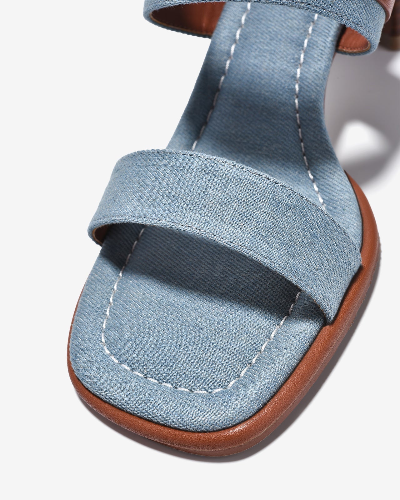 Giày Sandal Cao Gót Zucia Chất Liệu Phối-STHA6-Xanh Color1