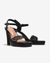 Sandal Cao Gót Zucia Platform Quai Đan Lưới-STHA8Đen Color1