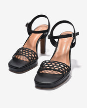 Sandal Cao Gót Zucia Platform Quai Đan Lưới-STHA8Đen Color1