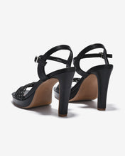 Sandal Cao Gót Zucia Platform Quai Đan Lưới-STHA8-Đen Color1