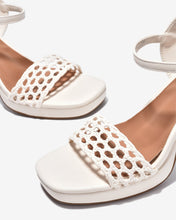 Sandal Cao Gót Zucia Platfrom Quai Đan Lưới-STHA8-Trắng Color1