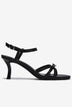 Sandal Cao Gót Zucia Quai Mảnh Đính Nơ Phối Đá-STHC1Đen Color1First