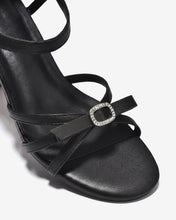 Sandal Cao Gót Zucia Quai Mảnh Đính Nơ Phối Đá-STHC1Đen Color1