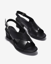 Giày Sandal Cao Gót Zuciani Đế Trụ Quai Chéo-SCM17-Đen Color1