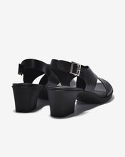 Giày Sandal Cao Gót Zuciani Đế Trụ Quai Chéo-SCM17-Đen Color1