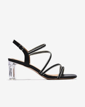 Giày Sandal Cao Gót Zuciani Đế 8cm Trong Suốt-SCM26-Đen Color1First