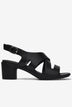 Sandal Cao Gót Nữ 6cm Zuciani Quai Đan Gót Vuông-SCM47Đen Color1First