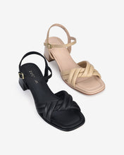 Giày Sandal Cao Gót Zuciani Quai Xoắn-SYM07-Đen Color1