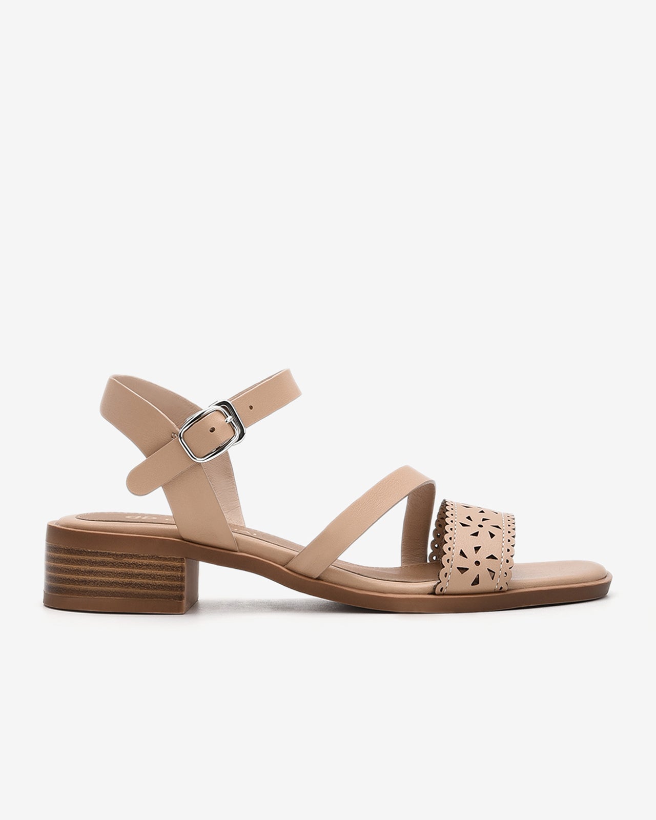 Sandals Nữ Đông Hải 3cm Đế Giả Gỗ-S32B3Kem Color1First