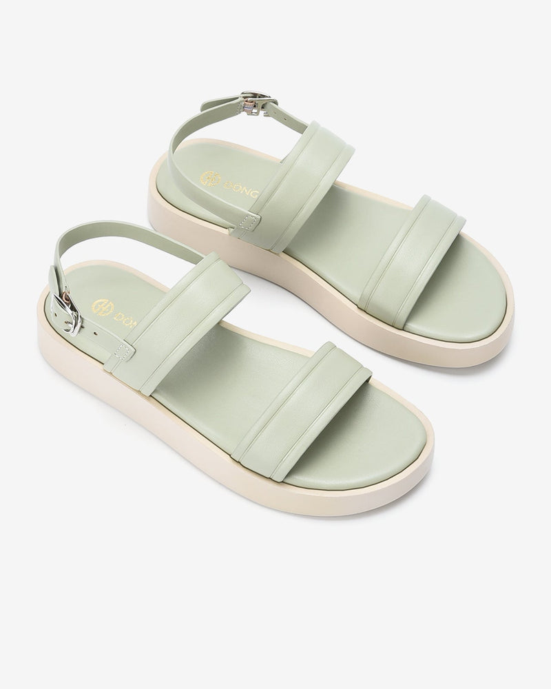 Sandals Nữ Đông Hải Đế Bằng Quai Ngang Khoá Gài-S32B6Xanh Lá Color1