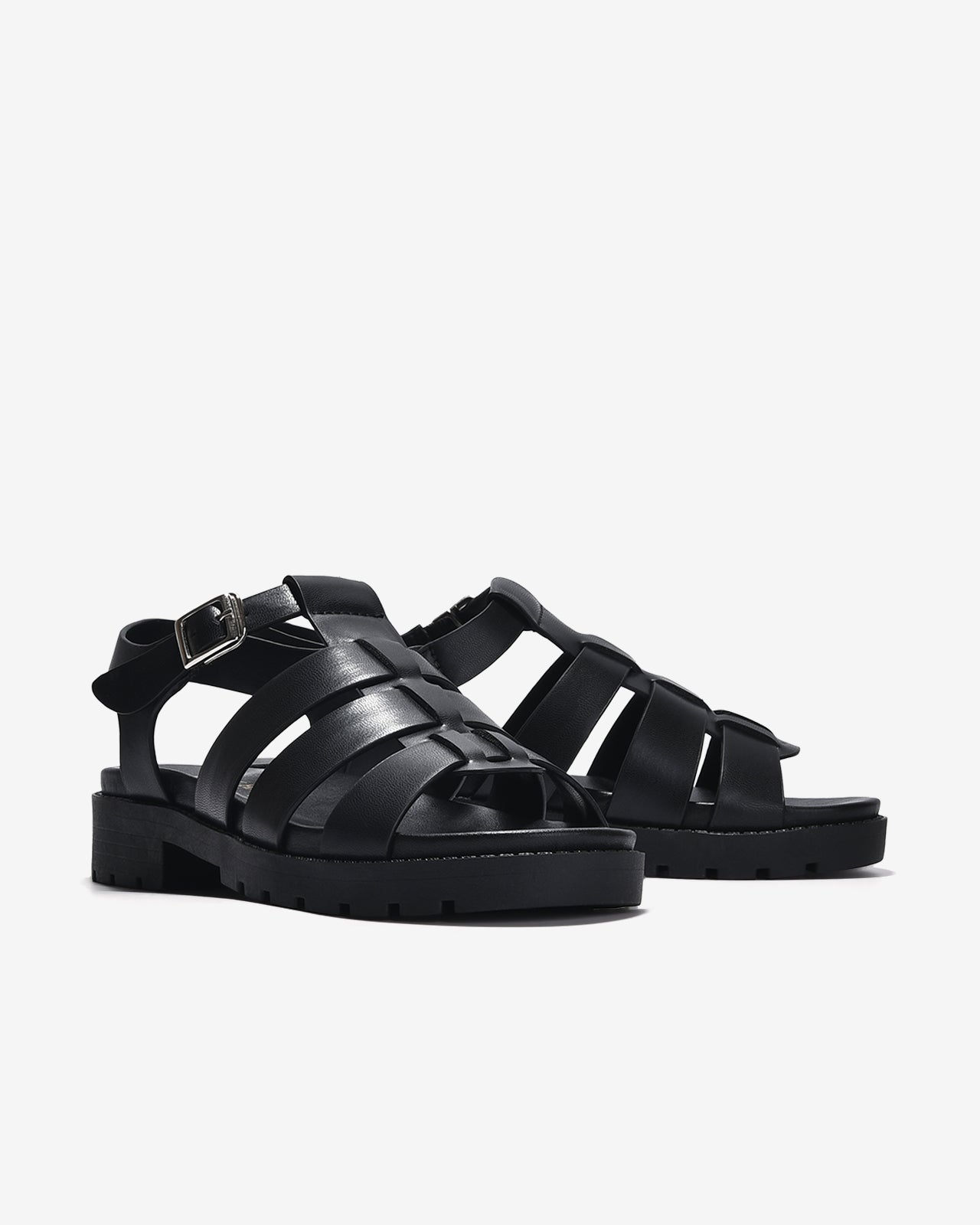 Giày Sandal Đông Hải Quai Song Song Cách Điệu-S32F9Đen Color1