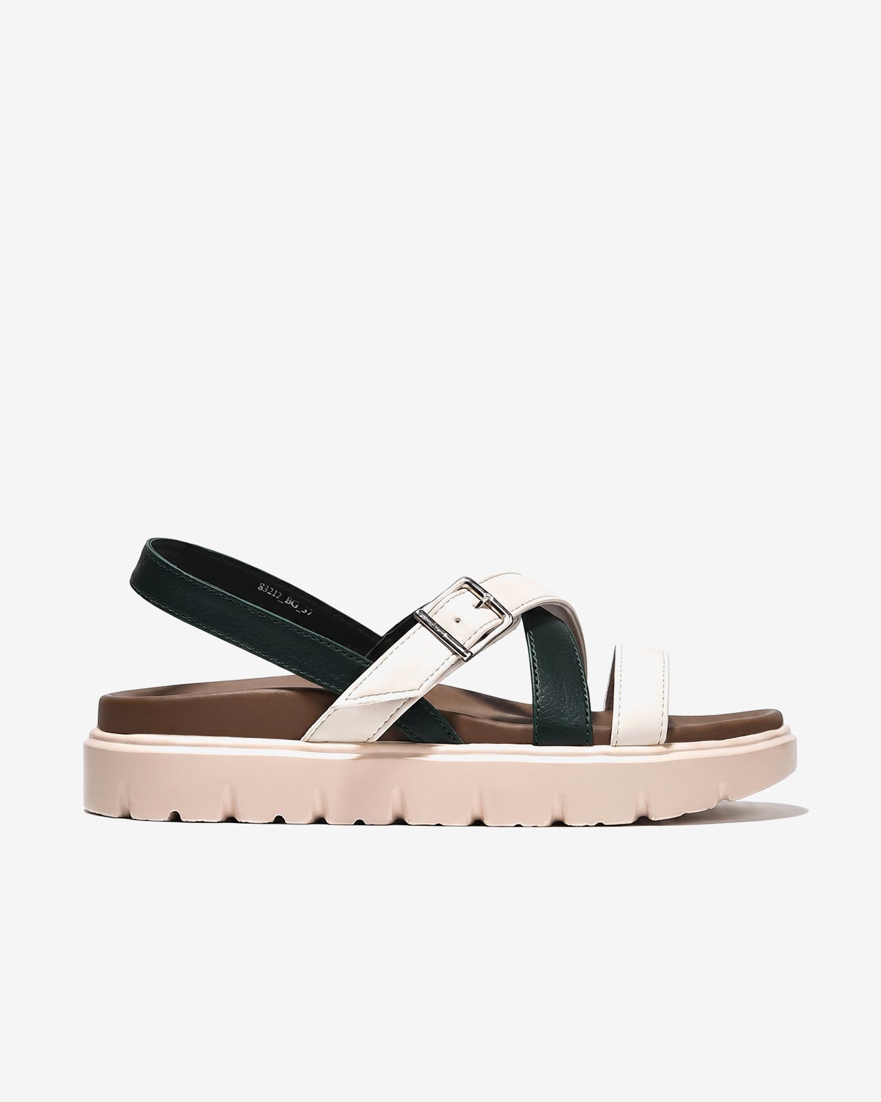 Giày Sandal Nữ Đông Hải Quai Phối Màu-S32J2Xanh Lá Color1First