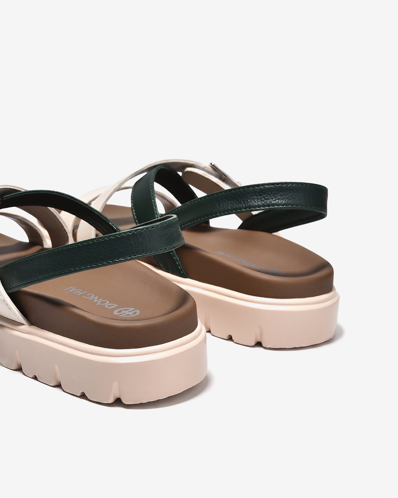 Giày Sandal Nữ Đông Hải Quai Phối Màu-S32J2Xanh Lá Color1