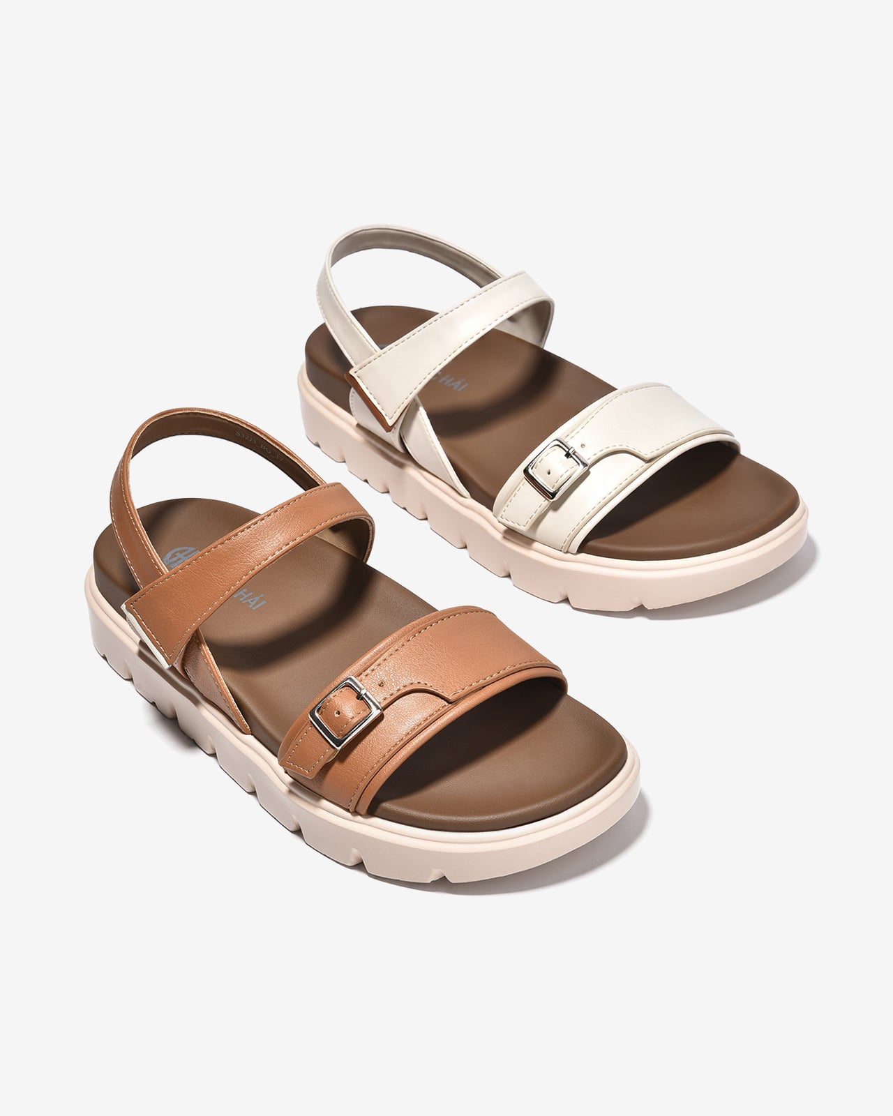 Sandal Nữ Đông Hải Quai Khóa-S32J3Bò Color1
