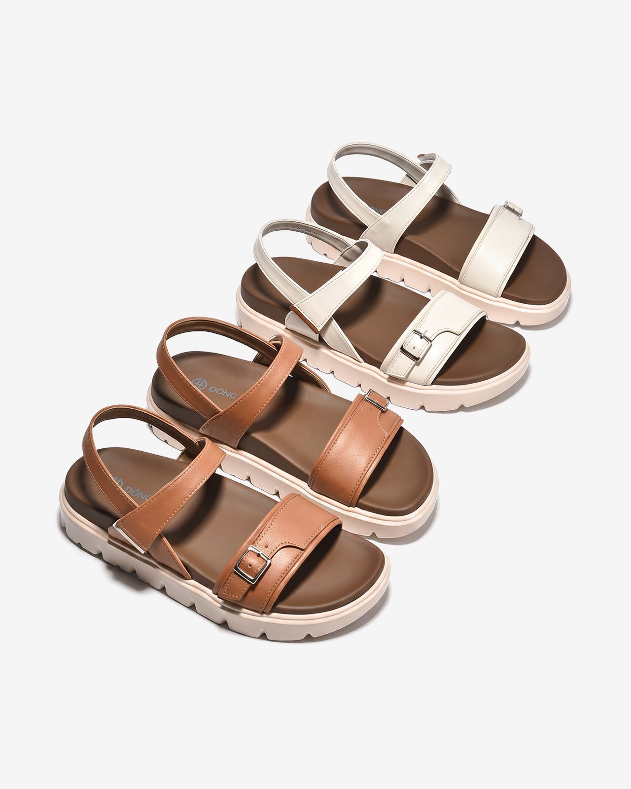 Sandal Nữ Đông Hải Quai Khóa-S32J3Kem Color1