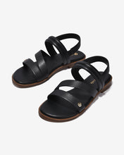 Giày Sandal Nữ Đông Hải Quai Bảng Vừa Đính Logo-S7733-Đen Color1
