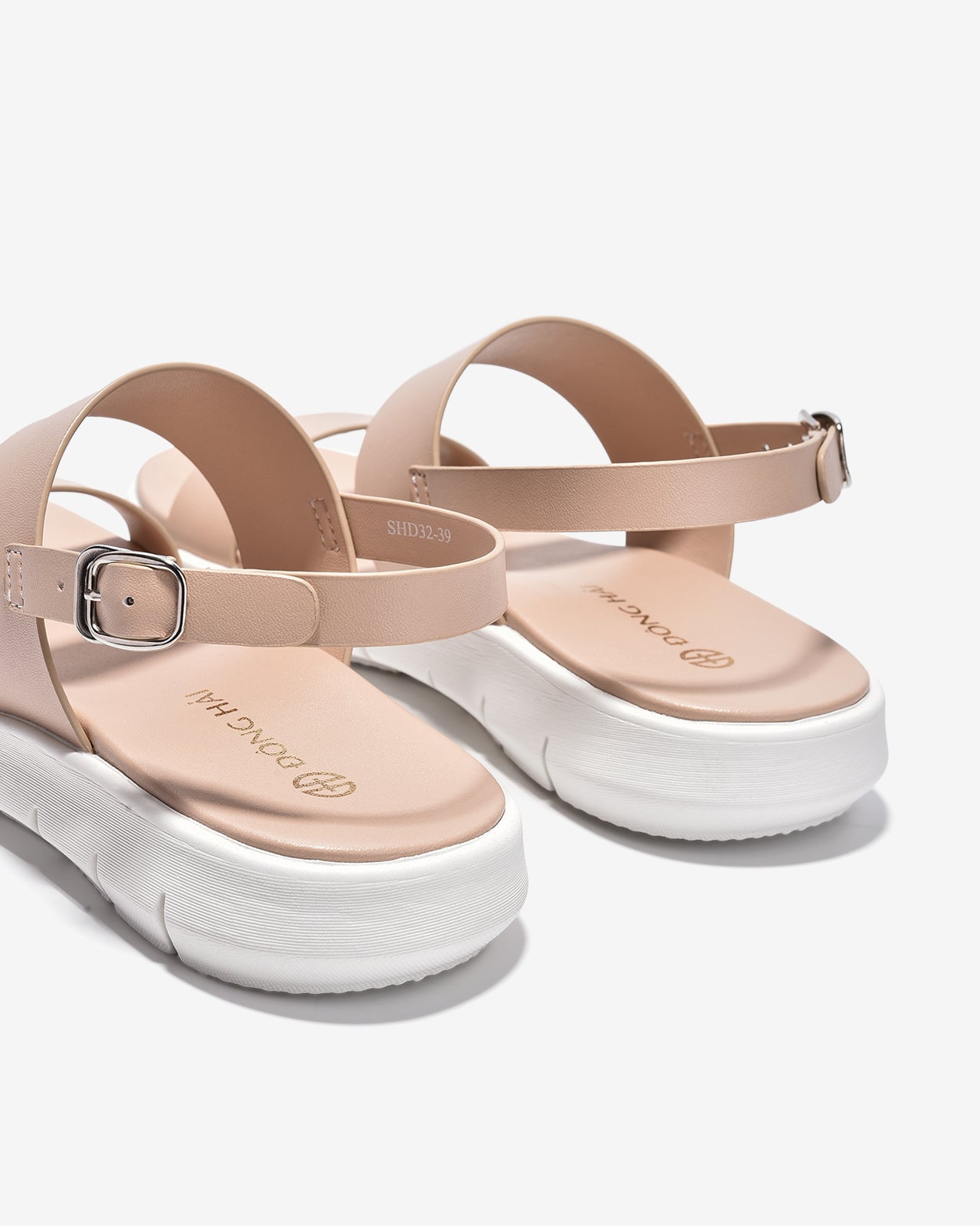 Sandal Nữ Đông Hải Quai Ngang Bản Đôi-SHD32-Hồng Color1