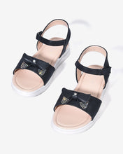 Giày Sandal Trẻ Em Zucia Nơ Đính Hạt-SCS03-Đen Color2