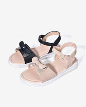 Giày Sandal Trẻ Em Zucia Nơ Đính Hạt-SCS03-Đen Color1