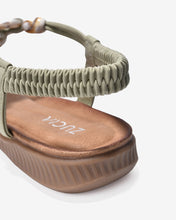 Giày Sandal Zucia Đế Bằng Quai Đan Đính Đá-SHLH2-Xanh Lá Color1