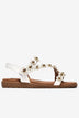 Sandal Kẹp Nữ Zucia Quai Dán Đính Hoa Nổi-SHLK7-Trắng Color1First