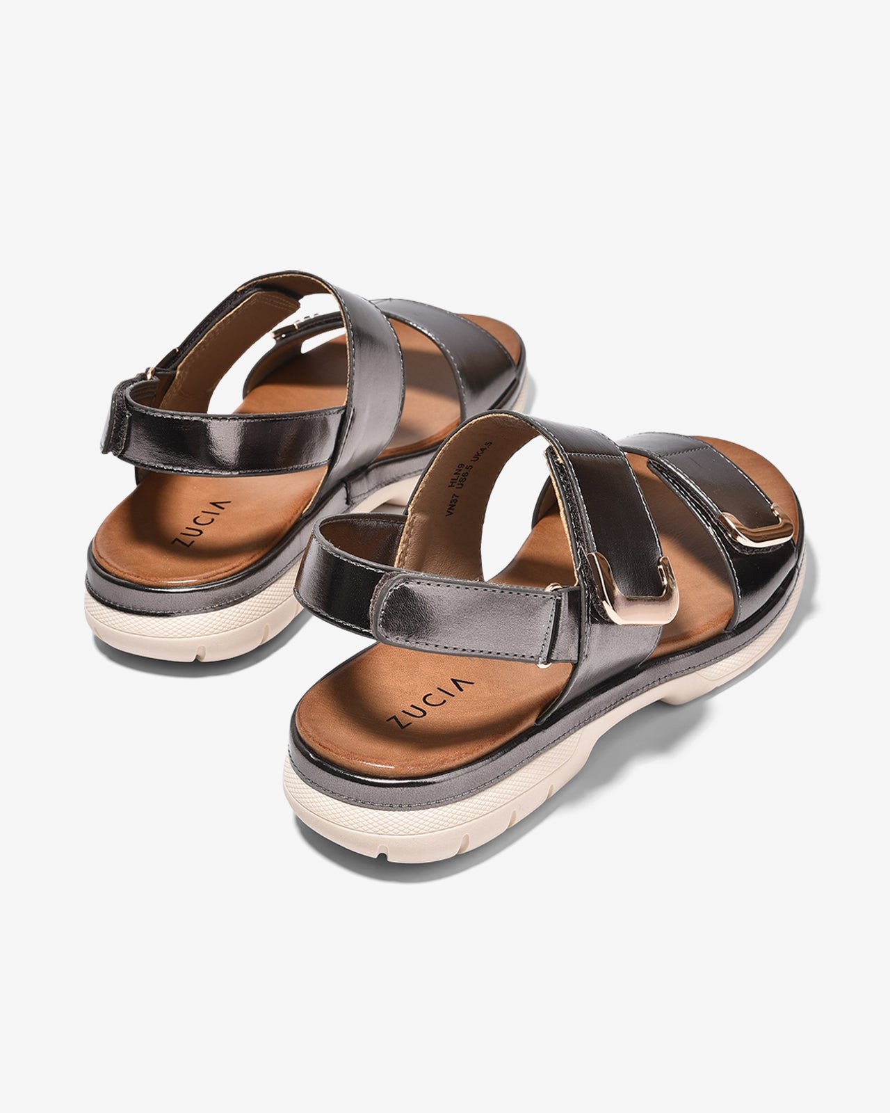 Sandal Nữ Zucia 4CM Êm Mềm-SHLN9Xám Color1