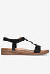 Sandal Nữ Zucia Quai T-Strap Ánh Kim-SHLO3Đen Color1First emnhubong