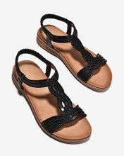 Sandal Nữ Zucia Quai T-Strap Ánh Kim-SHLO3Đen Color1