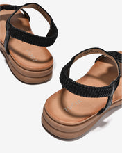 Sandal Nữ Zucia Quai T-Strap Ánh Kim-SHLO3Đen Color1