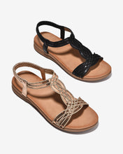 Sandal Nữ Zucia Quai T-Strap Ánh Kim-SHLO3Đen Color1