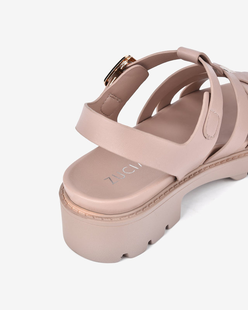 Giày Sandal Zucia Khóa Cài Quai Bảng To-SRX78Hồng Color3