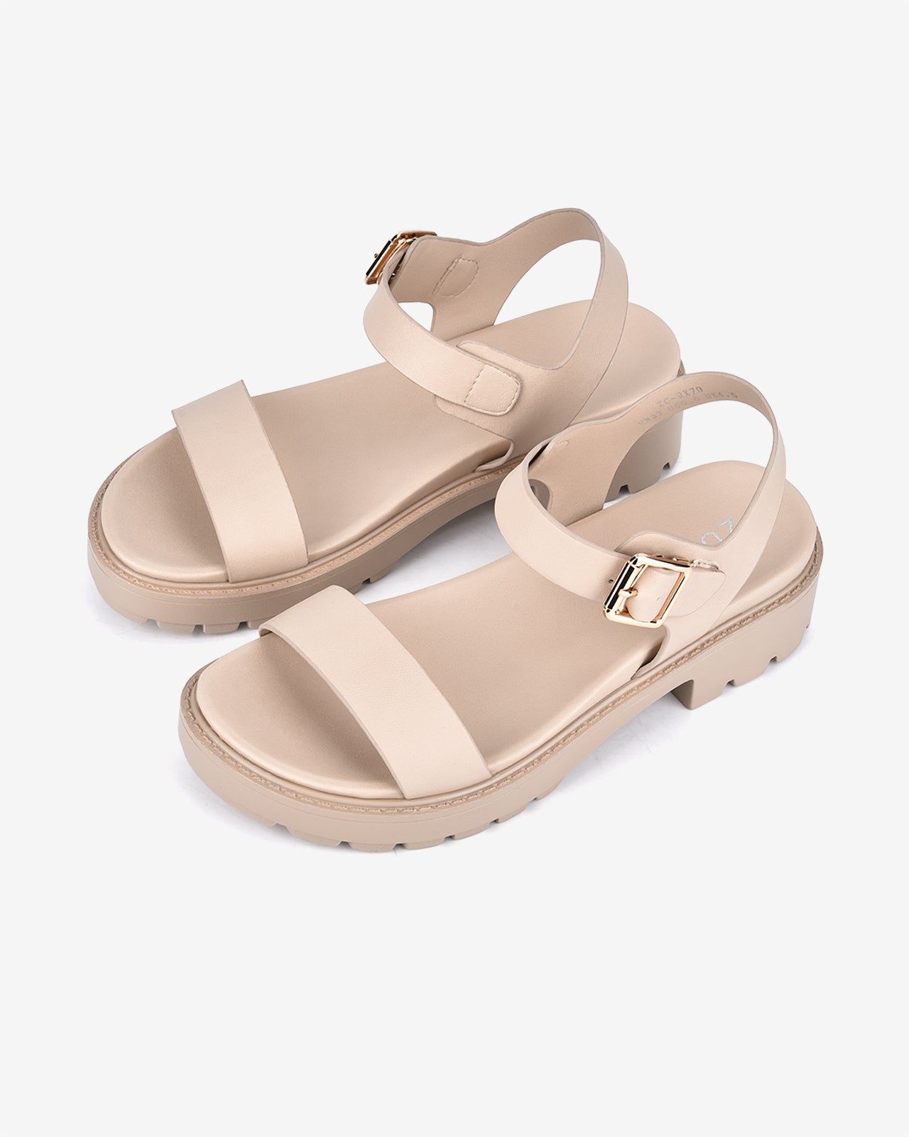 Giày Sandal Zucia Khóa Cài Quai Mảnh-SRX79Kem Color1