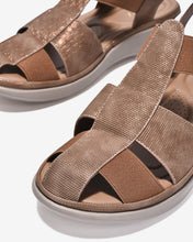 Giày Sandal Rọ Nữ Zucia Quai Dập Vân Bắt Sáng-SRXB8-Nâu Color1