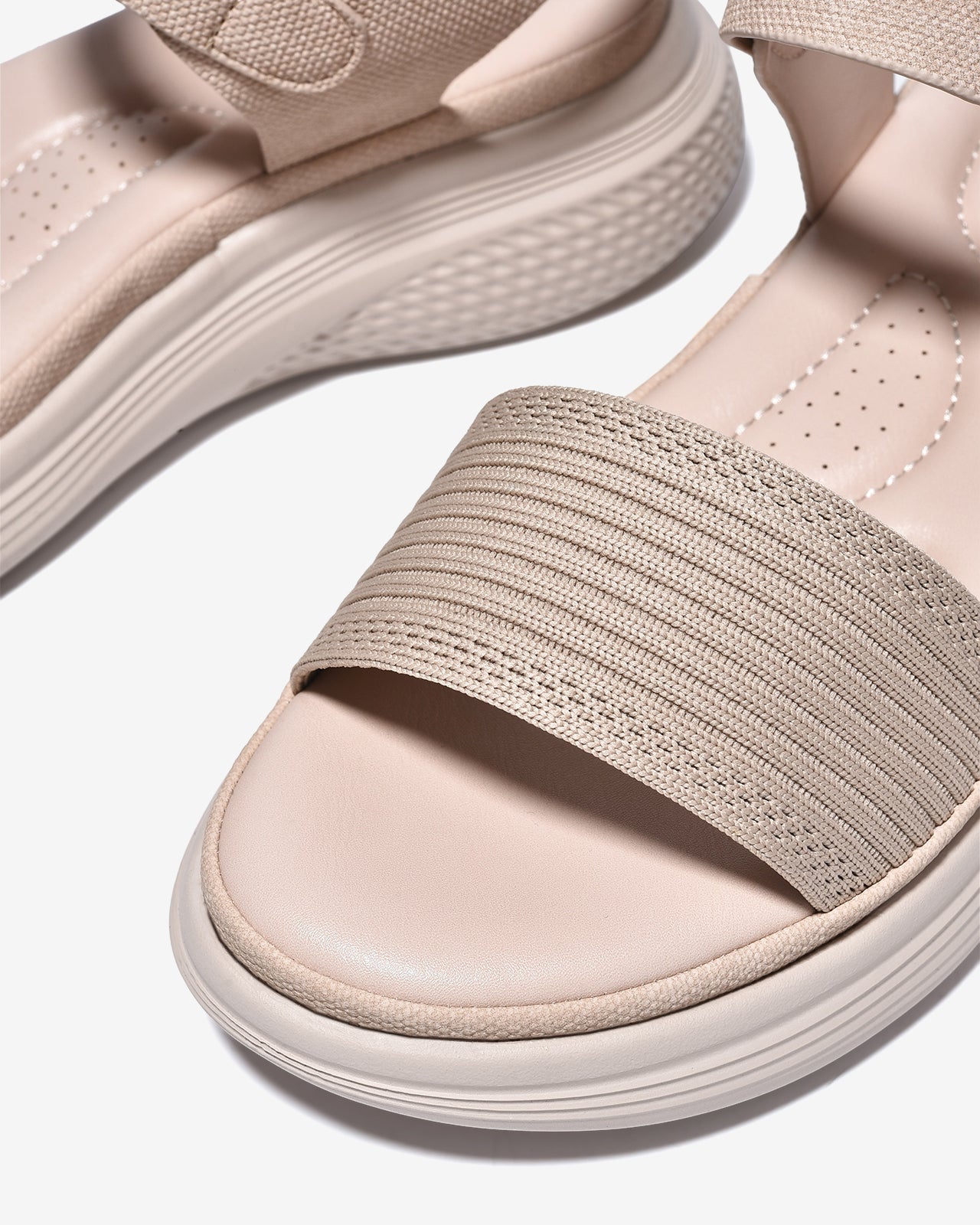 Sandal Nữ Zucia Đế Bằng 5cm Êm Mềm Vững Vàng-SRXF8Kem Color1