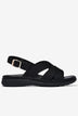 Sandal Nữ Zucia Đế Bằng Mềm 3cm Quai Đan-SRXF9Đen Color1First